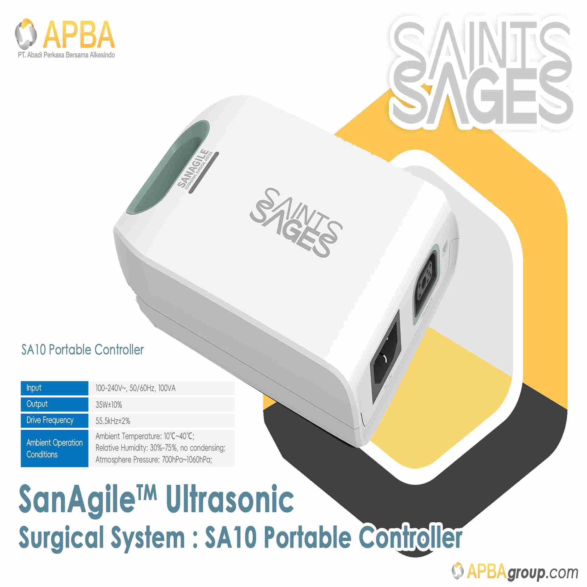 SanAgile Ultrasonic Surgical System: Portable Controller (SA10)