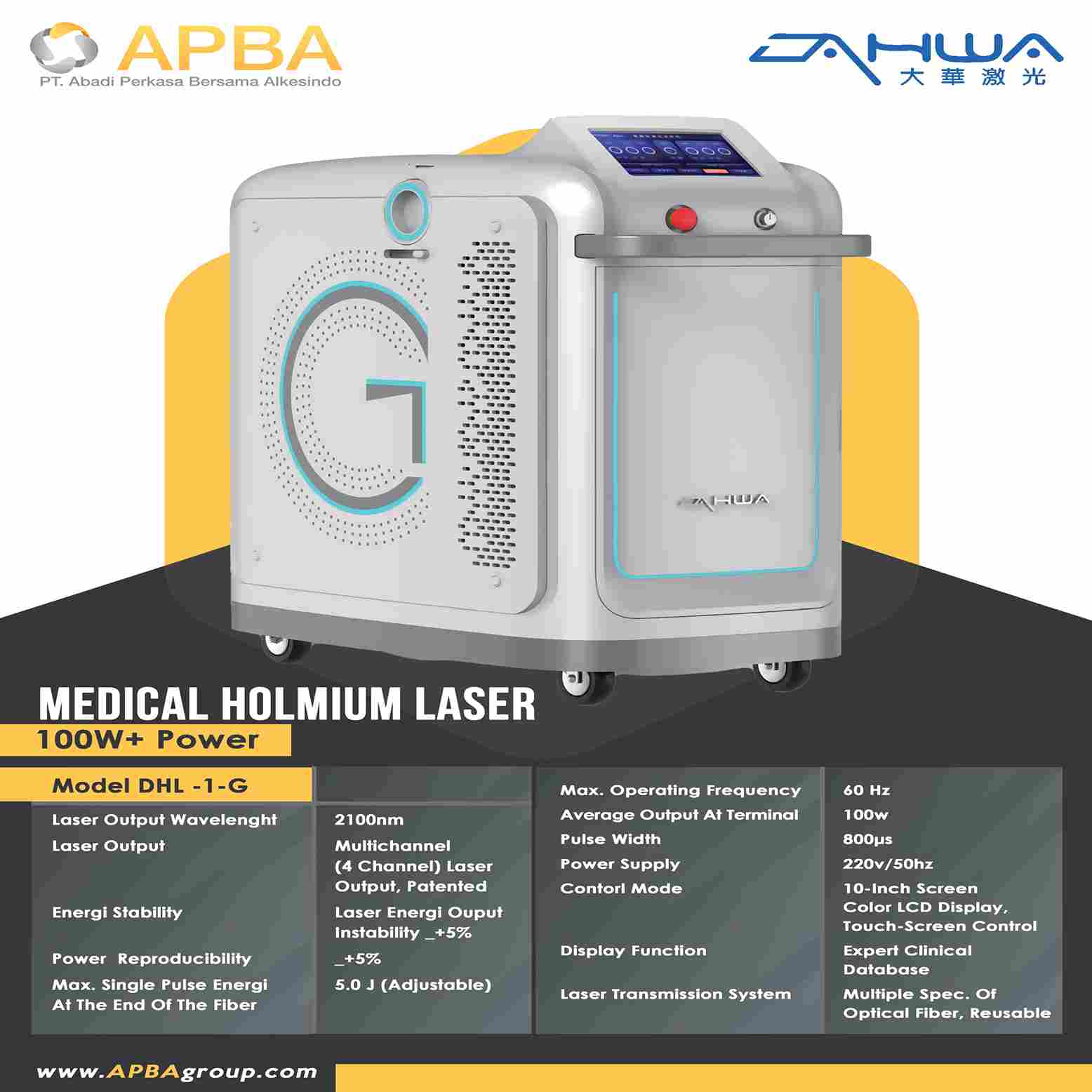 DAHUA Medical Holmium Laser (Ho:YAG) Treatment Machine (DHL-1-G)